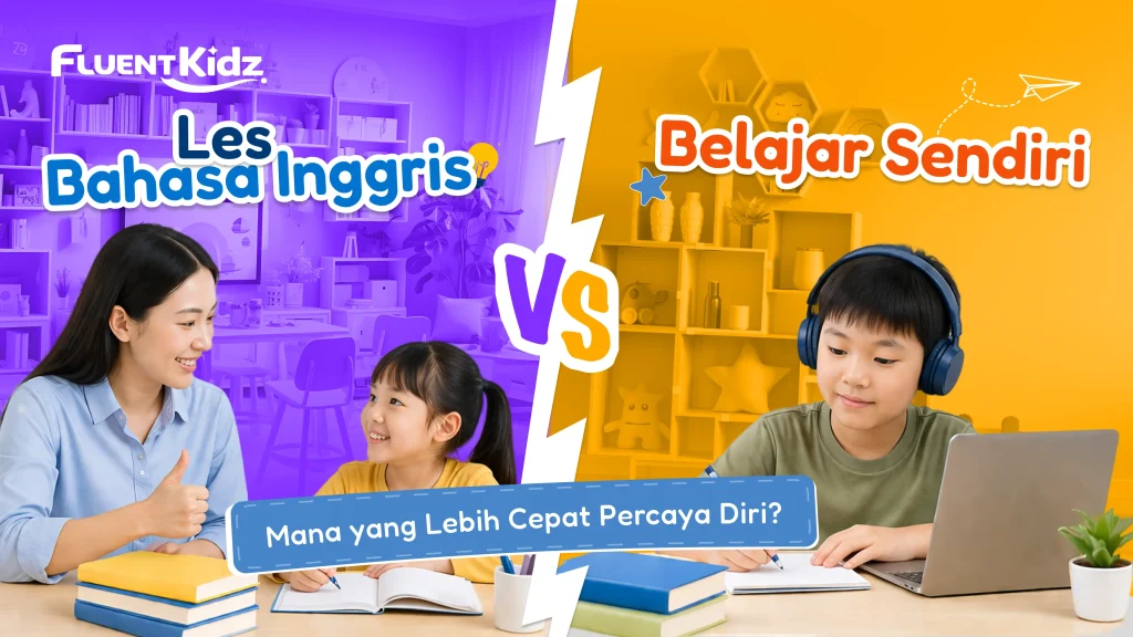 Perbandingan belajar bahasa inggris di tempat les dengan sendiri